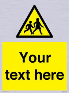 Custom Warning children Sign